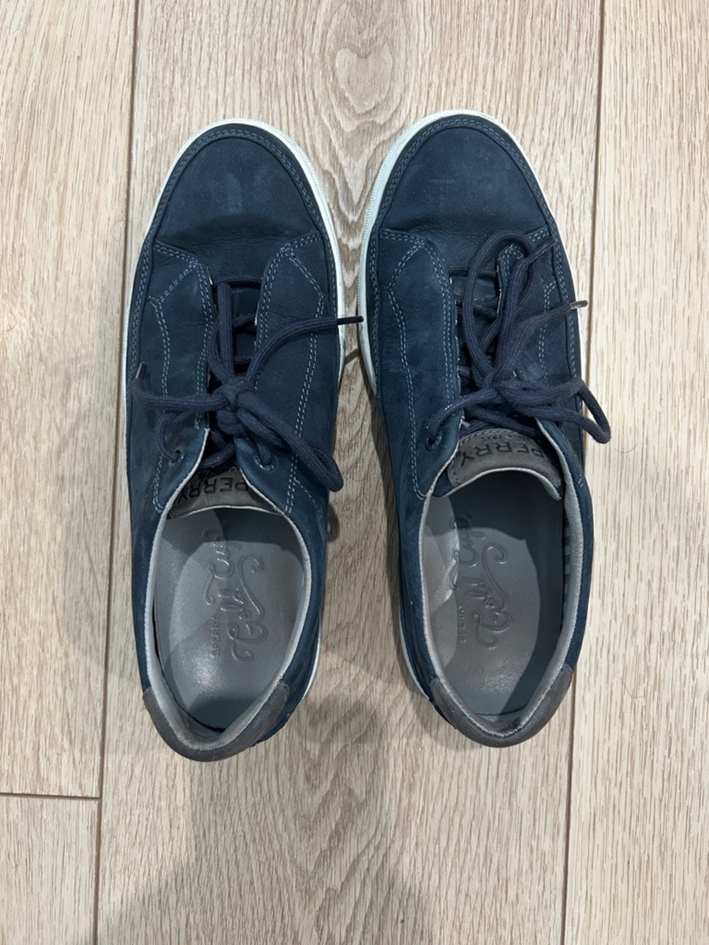 Sperry Navy Blue Top-Sider Suede Sneakers Size 7